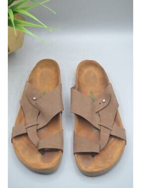 Comfortfusse Tan Leather Birkenstocks Style Sandals